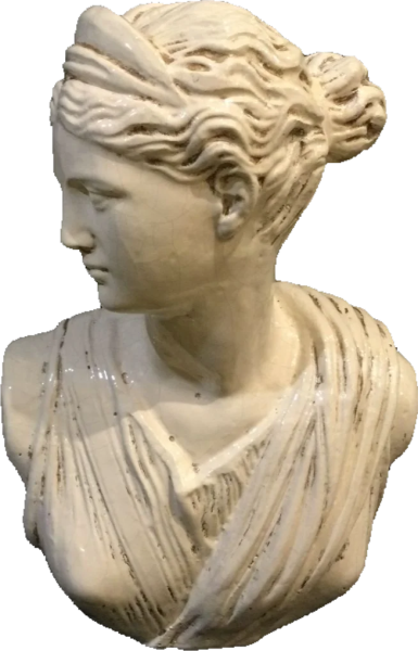 Keramik Büste der Diana